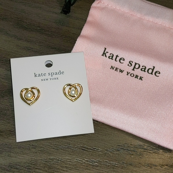 NEW Kate Spade Infinite Hearts Earrings - Picture 3 of 7